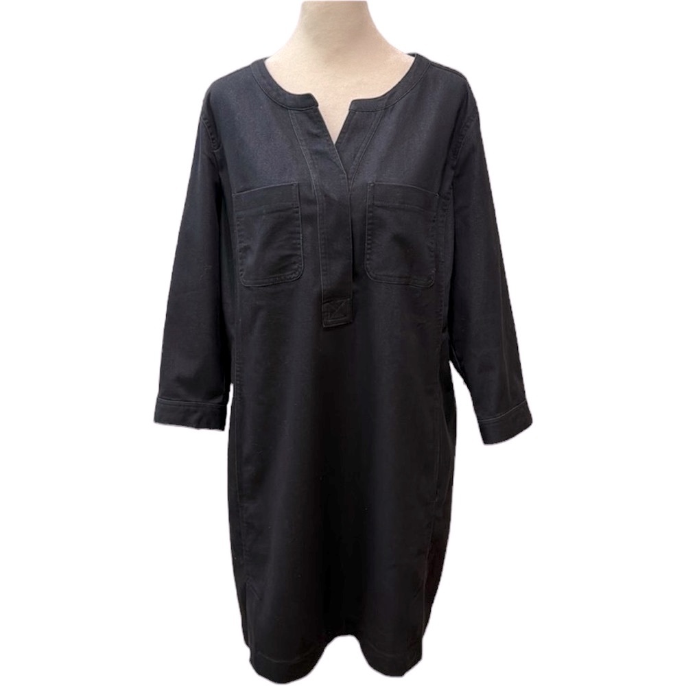 J Jill Navy Stretch sheath dress. Size LP. NWOT.